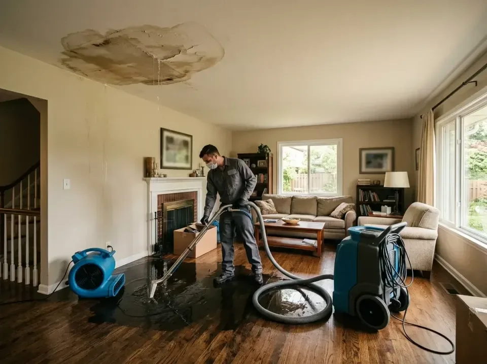 attic-pipe-burst-ceiling-drip-008 — frequently asked questions, Water Damage Restoration & Carpet Care in Progress Village,…